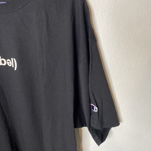 Champion Rebel Definition Black T-Shirt Tee Shirt 100% Cotton Mens 2XL - Picture 3 of 12